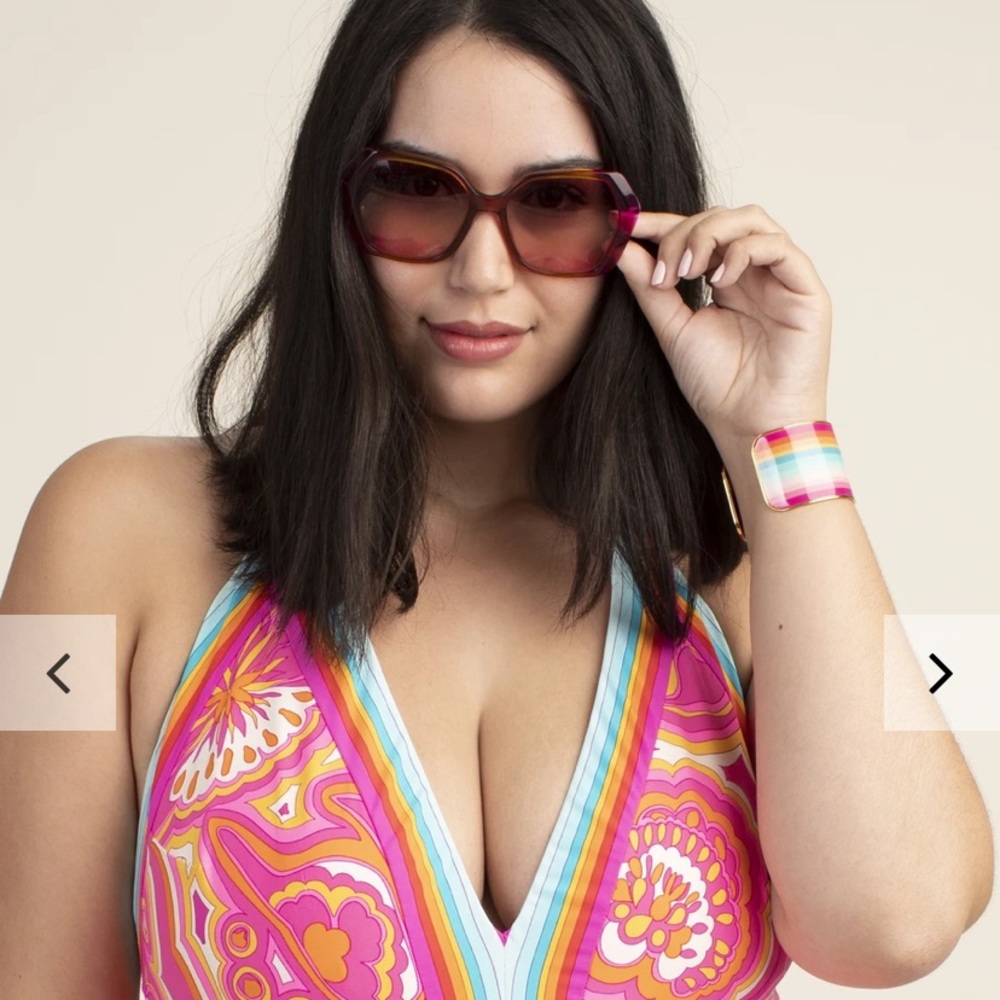 Trina Turk 1PC.swimsuit 16W - Picture 3 of 8